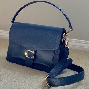 Coach Tabby Shoulder Bag in Midnight Navy/Brass